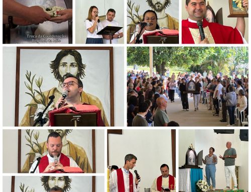 Com a Cruz, centro da nossa fé, de portas abertas recebemos a Mãe Peregrina nestes 75 anos